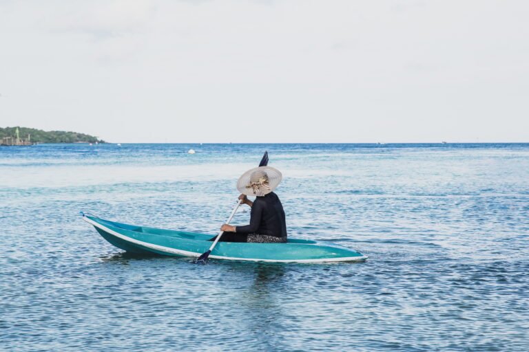 Woman on kayak